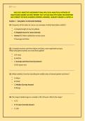 WGU D514 Analytical Methods of Healthcare Leaders OA Questions&comma; Answers and Rationales 2027&NewLine;