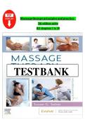 TEST BANK - MASSAGE THERAPY-PRINCIPLES AND PRACTICE&comma; 7TH EDITION &lpar;SALVO&comma; 2023&rpar;&comma; CHAPTER 1-30 &vert; ALL CHAPTERS &vert;complete solution &vert;Guide A&plus;&NewLine;&NewLine;