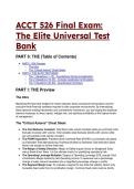 2026&sol;2027 S-Tier ACCT 526 Final Exam Test Bank &vert; The Elite Universal Prep &lpar;40&plus; QA&rpar; &vert; ULL Managerial Accounting