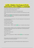 AAMS - Module 3 Test Exam ACTUAL &NewLine;QUESTIONS AND CORRECT ANSWERS