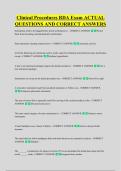 Clinical Procedures RDA Exam ACTUAL &NewLine;QUESTIONS AND CORRECT ANSWERS