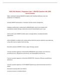 NURS 5433 Module 2&colon; Respiratory Exam &vert; UPDATED Questions with 100&percnt;&NewLine;Correct Answers