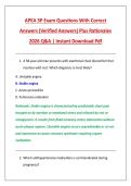 APEA 3P Exam Questions With Correct &NewLine;Answers &lpar;Verified Answers&rpar; Plus Rationales &NewLine;2026 Q&A &vert; Instant Download Pdf 