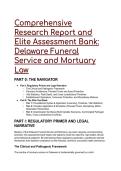 2026&sol;2027 S-Tier Delaware Funeral Service & Mortuary Law Elite Test Bank &vert; High-Yield QA & Regulatory Primer