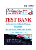 TEST BANK for Guyton and hall textbook of medical physiology 14th edition Questions & Verified Answers &lpar;2026&ndash;2027 Update&rpar; A&plus; Complete Guide
