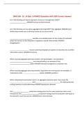OMIS 338 - Ch&period; 14 Quiz &vert; UPDATED Questions with 100&percnt; Correct Answers&NewLine;