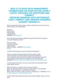 WGU C175 D426 Data Management Foundations OA Questions&comma; Answers and Rationales 2027