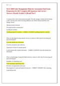 WGU D099 Sales Management OA Questions&comma; Answers and Rationales 2027
