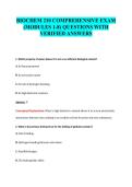 BIOCHEM 210 Exam package deal 2026