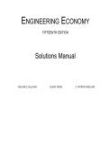 Solutions Manual Engineering Economy 15th Edition by William G&period; Sullivan&comma; Elin M&period; Wicks&comma; C&period; Patrick Koelling &lpar;ALL CHAPTERS COVERED&rpar;