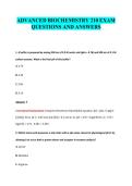 BIOCHEM 210 Exam package deal 2026