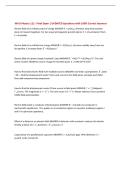 WVU Physics 112 - Final Exam &vert; UPDATED Questions with 100&percnt; Correct Answers&NewLine;