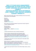 WGU C175 D426 Data Management Foundations OA Questions&comma; Answers and Rationales 2027
