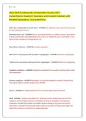 WGU D430 Fundamentals of Information Security Questions&comma; Answers and Rationales 2027&NewLine;