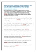 WGU D570 Cognitive Psychology OA Questions&comma; Answers and Rationales 2027&NewLine;