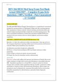 BSN 266 HESI Med Surg Exam Test Bank &NewLine;Actual 2026&sol;2027 &ndash; Complete Exam-Style &NewLine;Questions &vert; 100&percnt; Verified &ndash; Pass Guaranteed &ndash; A&plus; Graded 