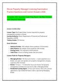 Illinois Property Manager Licensing Exam Study Guide &vert; Practice Questions & Verified Correct Answers &lpar;2026 Legal Update&rpar;