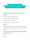 NCC ELECTRONIC FETAL MONITORING BUNDLE EXAM 2027