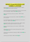 MPOETC Exam QUESTIONS AND &NewLine;CORRECT ANSWERS