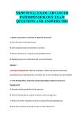 NR507 FINAL EXAM&colon; ADVANCED&NewLine;PATHOPHYSIOLOGY EXAM&NewLine;QUESTIONS AND ANSWERS 2026