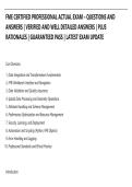 FME CERTIFIED PROFESSIONAL ACTUAL EXAM &ndash; QUESTIONS AND&NewLine;ANSWERS &vert; VERIFIED AND WELL DETAILED ANSWERS &vert; PLUS&NewLine;RATIONALES &vert; GUARANTEED PASS &vert; LATEST EXAM UPDATE