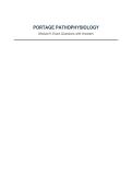 PORTAGE PATHOPHYSIOLOGY&NewLine;Module 9&colon; Exam Questions with Answers&vert; Latest update