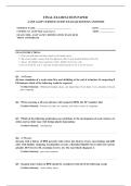 AANP AGNP CERTIFICATION EXAM 2026 347&plus; COMPLETE EXAM QUESTIONS AND ANSWERS 100&percnt; VERIFIED A&plus; GRADE ASSURED&excl;&excl;&excl;&excl;&excl; NEW LATEST UPDATE&excl;&excl;&excl;&excl;