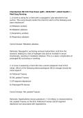 Chamberlain NR 324 Final Exam &lpar;pdf&rpar; &vert; 2026&sol;2027 &vert; Adult Health I Q&A &vert; Med-Surg Nursing