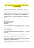 AAMA Test with all Correct & 100&percnt; Verified Answers &vert;Guaranteed to Pass
