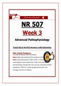 NR 507 Advanced Pathophysiology&colon; Week 3 High-Yield Questions&comma; Answers&comma; & Rationales 2026&sol;2027 Update