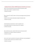 Psychiatry Final Exam&comma; MCQ &vert; UPDATED Questions with 100&percnt; Correct Answers&NewLine;
