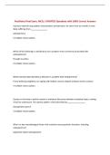 Psychiatry Final Exam&comma; MCQ &vert; UPDATED Questions with 100&percnt; Correct Answers&NewLine;