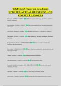 WGU D467 Exploring Data Exam &NewLine;UPDATED ACTUAL QUESTIONS AND &NewLine;CORRECT ANSWERS
