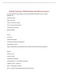 PUBH 6011 Final Exam &vert; UPDATED Questions with 100&percnt; Correct Answers&NewLine;