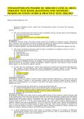 STRAIGHTERLINE PHARM 101 ABRAMS CLINICAL DRUG THERAPY TEST BANK QUESTIONS AND ANSWERS &vert; PHARM 101 STUDY GUIDE & PRACTICE TEST 2026&sol;2027