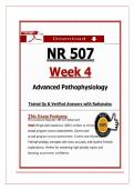 NR 507 Advanced Pathophysiology&colon; Week 4 High-Yield Questions &lpar;Renal and Urologic Systems & Midterm Review&rpar;&comma; Answers&comma; & Rationales 2026&sol;2027 Update