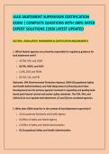 LEAD ABATEMENT SUPERVISOR CERTIFICATION &NewLine;EXAM &vert; COMPLETE QUESTIONS WITH 100&percnt; RATED &NewLine;EXPERT SOLUTIONS &vert;2026 LATEST UPDATED