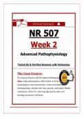NR 507 Advanced Pathophysiology&colon; Week 2 High-Yield Questions&comma; Answers&comma; & Rationales 2026&sol;2027 Update