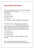 Psych 450 Exam 1 with answers