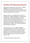 Final Exam - PSYC 450 questions with answers