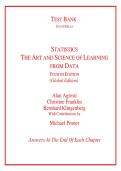 The Art and Science of Learning from Data&comma; Third Edition &vert; Complete Chapter-by-Chapter Exam Bank with 500&plus; Original Practice Questions&comma; Verified Answers & Detailed Rationales &vert; Updated 2026&sol;2027 Edition