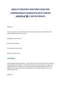 &lpar;NGN&rpar; ATI PEDIATRIC PROCTORED EXAM 2025&NewLine;COMPREHENSIVE EXAMINATION WITH VERIFIED&NewLine;ANSWER-S AND RATIONALES