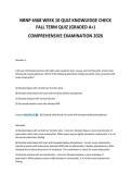 NRNP 6568 WEEK 10 QUIZ KNOWLEDGE CHECK&NewLine;FALL TERM QUIZ &lpar;GRADED A&plus;&rpar;&NewLine;COMPREHENSIVE EXAMINATION 2026&NewLine;