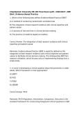 Chamberlain University NR 449 Final Exam &lpar;pdf&rpar; &vert; 2026&sol;2027 &vert; EBP Q&A &vert; Evidence-Based Practice