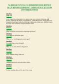 PALM BEACH STATE COLLEGE THE1000 PROFESSOR MATTHEW&NewLine;GITKIN MIDTERM EXAM HISTORY UPDATED ACTUAL QUESTIONS&NewLine;AND CORRECT ANSWERS