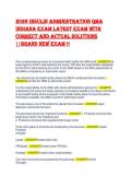 Indiana QMA Insulin Administration Exam 2026&sol;2027 &vert; 200&plus; Qs with Correct Answers & Rationales&NewLine;&NewLine;