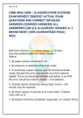 WGU C808 Classification Systems OA Study Guide &lpar;2026&sol;2027&rpar; &vert; 150 Practice Questions with Detailed Explanations