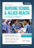 Master the&NewLine;Nursing School&NewLine;&&NewLine;Allied Health&NewLine;Entrance Exams