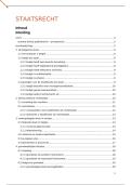 Gedetailleerde samenvatting Staatsrecht&period; 1e zit geslaagd&period; Lesnota's &plus; voorbeelden &plus; alle Artikels vanuit syllabus 