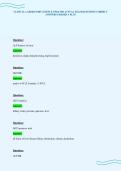 CLINICAL LABORATORY SCIENCE UPDATED ACTUAL EXAM QUESTIONS CORRECT&NewLine;ANSWERS GRADED A PLUS